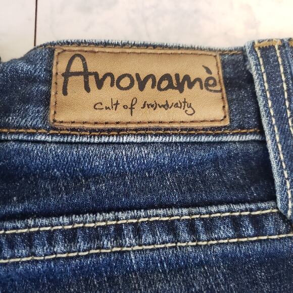 Anoname denim  dark wash western Bootcut jeans size 27 - Picture 7 of 13